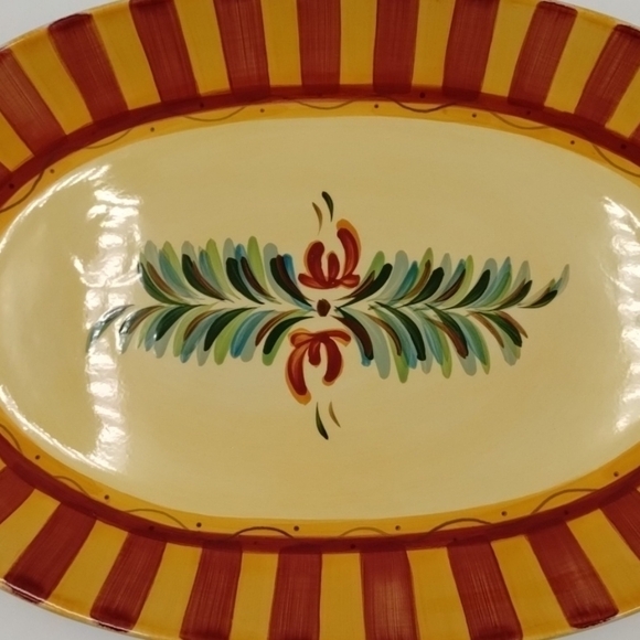 Gail Pittman Oval Serving Dish large Platter Siena SLAH Southern Living - Picture 3 of 11